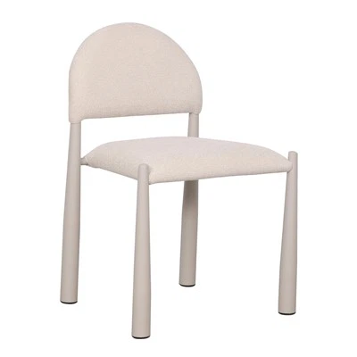 화이트 미니멀리스트 디자인 다이닝 체어